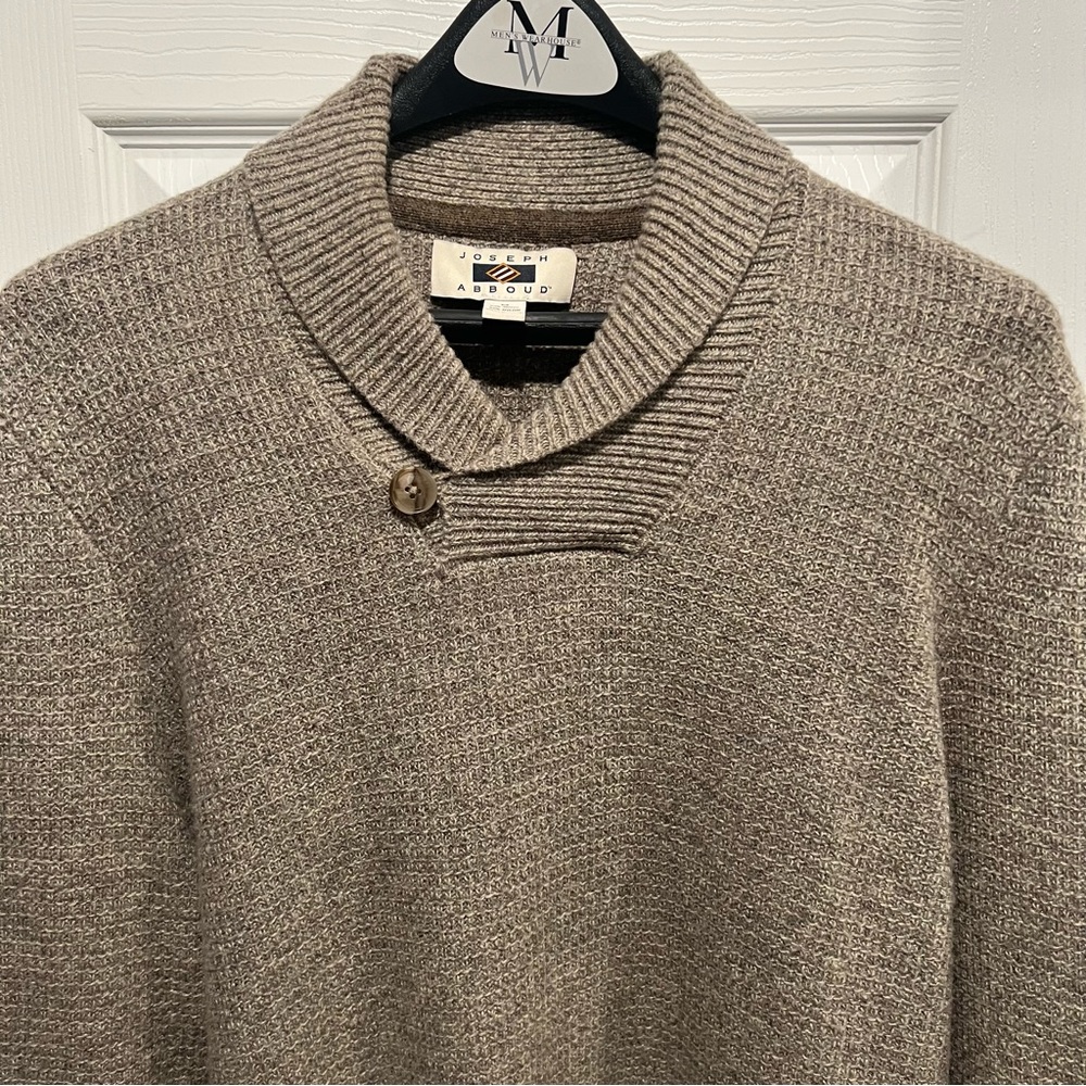 Shawl collar sweater